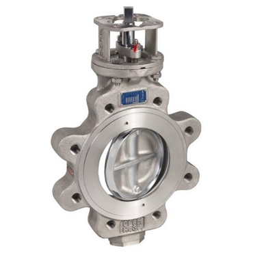 Butterfly valve Type: 9330 Stainless steel/Stainless steel Double-ecFire safe Bare stem Lug type